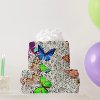 Regalo MARIPOSAS DE Papel ACOGEDOR Y LACIO ANTIGUO