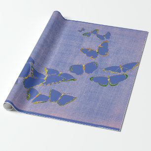 REGALO MARIPOSAS DE PAPEL EN AZUL