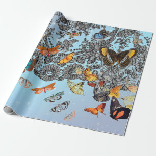 REGALO MARIPOSAS DE PEQUEÑO Y PAPEL DE RAPAS DE LACE