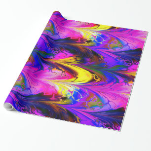 Regalo Mármol fractal 7A Papel de envolvimiento