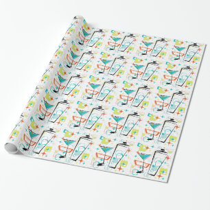 Regalo Martinis un papel de embalaje del Ir-Ir