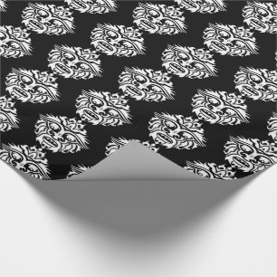 Regalo Máscara tribal - Papel de envolvimiento brillante