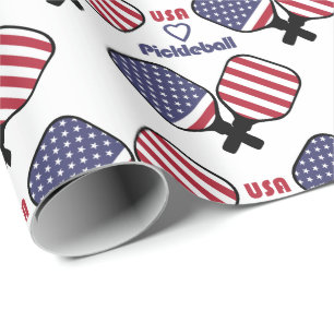 Regalo Me encanta el papel de envolvimiento de bolas de p