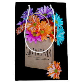 Regalo Mediana Abuela Daisy Bouquet En Bolsa De Papel