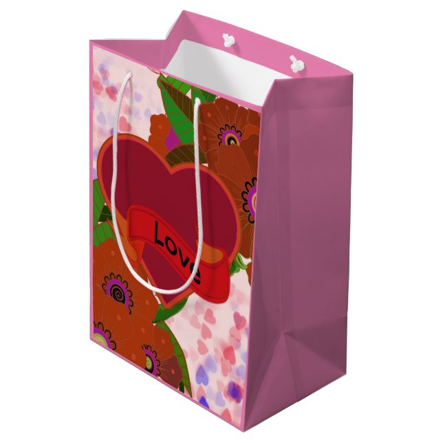 Regalo Mediana Bolsa de amor (Angulo reverso)