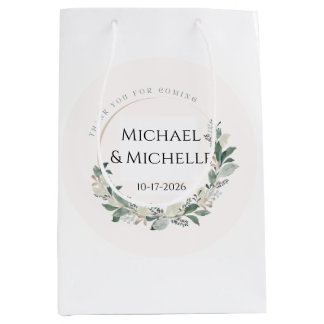 Regalo Mediana Bolsa de bienvenida para boda minimalista moderna