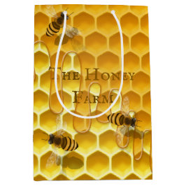 Regalo Mediana Bolsa de compras de Honeycomb y Beekeeper Personal