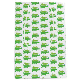 Regalo Mediana Bolsa de Fiesta de cocodrilo verde