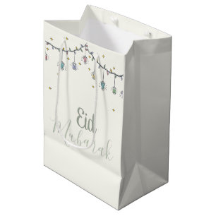 Regalo Mediana bolsa de papel de Mubarak del eid para celebrar el
