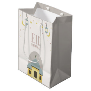 Regalo Mediana bolsa de papel de Mubarak del eid para celebrar el