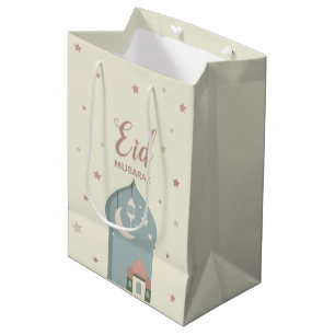 Regalo Mediana bolsa de papel de Mubarak del eid para celebrar el