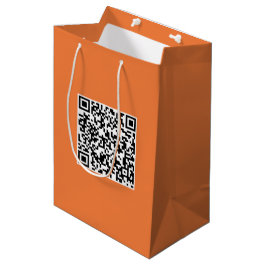Regalo Mediana Bolsa de Personalizado media con código QR para pr