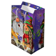 Bolsa de regalos de gnomos de Feliz Navidad