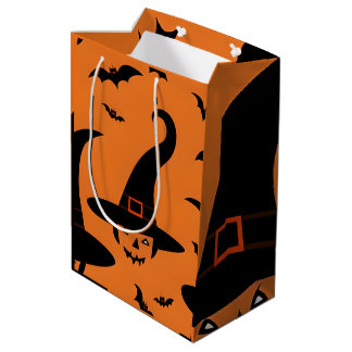 Regalo Mediana Bolsa de regalos de Halloween | Bolsa de truco o t