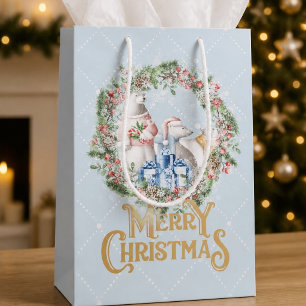 Regalo Mediana Bolsa de regalos de Navidad del oso polar