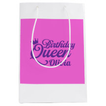 Bolsa de regalos para la reina del cumpleaños