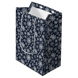 Regalo Mediana Bolsa estética de vacaciones de invierno oscura co