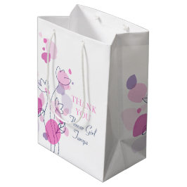 Regalo Mediana Chica de flores boda Confetti favorece la bolsa de