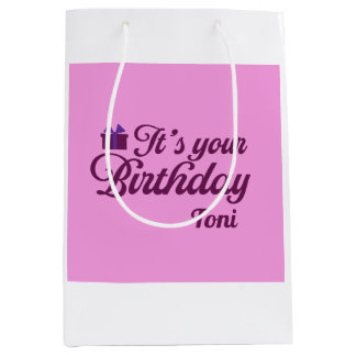 Regalo Mediana Es tu bolsa de regalos de cumpleaños