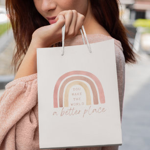 Regalo Mediana Haces Del Mundo Un Lugar Mejor Bolsa De Regalos