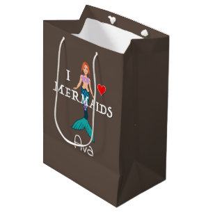 Regalo Mediana Me encanta el diseño de las sirenas - bolsa de reg