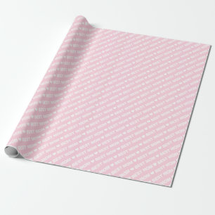 Regalo Mejor Mamá Blanca con Papel de Envoltura Rosa Lig