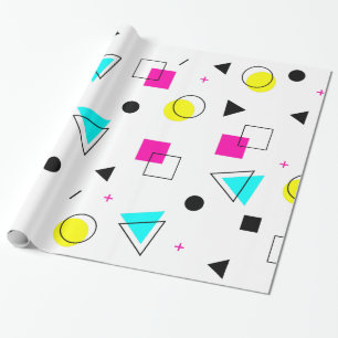 Regalo Memphis 80" papel de embalaje del diseño de s