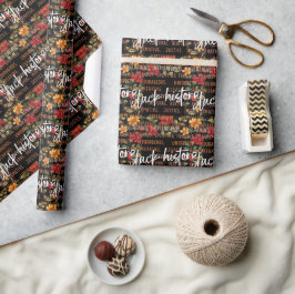 Regalo Mes de historia negra envolviendo papel vibrante f