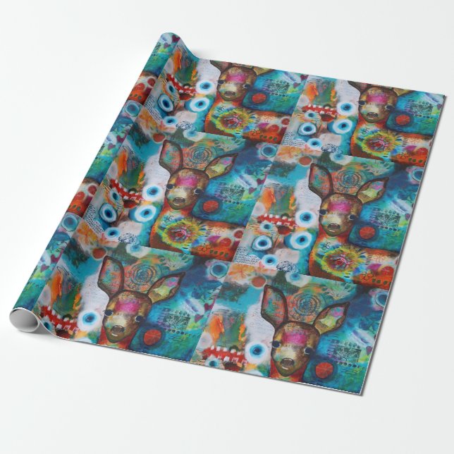 Regalo Mi papel de embalaje de los ciervos (mate) (Desenrollado)