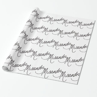 Regalo ¡Misandry! Papel de embalaje