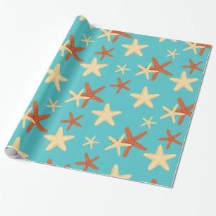 Regalo Modelo del fondo de las estrellas de mar - papel