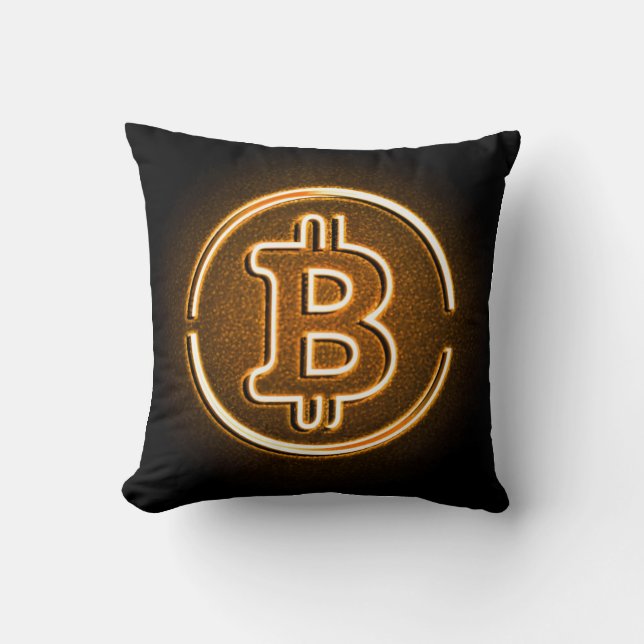 regalo moderno de almohada de bitcoin para el come (Anverso)