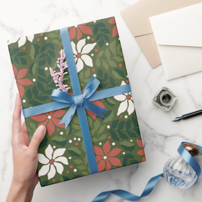 Regalo Modernos Navidades florales envueltos de papel (Regalar)