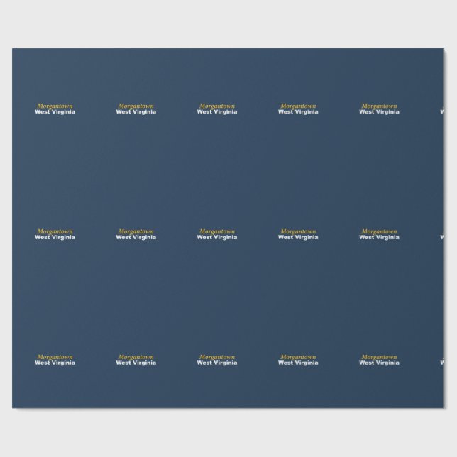 Regalo Morgantown, Papel de envolvimiento de Virginia Occ (Superficie plana)