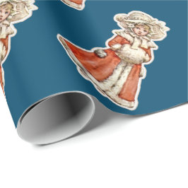 Regalo Muff de mano de abrigo de muñeca de papel infantil