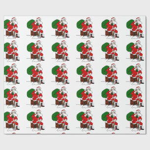 Regalo Mún papel de embalaje de Santa