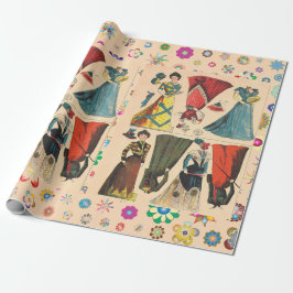 Regalo Muñecas de papel antiguas victorianas con vestidos