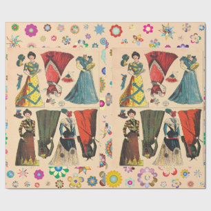 Regalo Muñecas de papel antiguas victorianas con vestidos