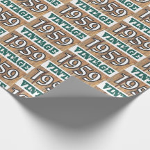 Nacido en 1959 papel de embalaje
