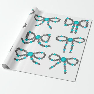 Regalo Navajo Pearl Bow con papel de envolvimiento turque