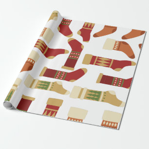 Regalo Navidades aleteando papel de ajuste