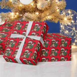 Regalo Navidades ardilla Papel de envoltura de vacaciones