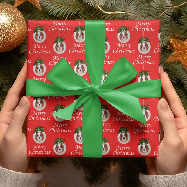 Regalo Navidades Cavalier Spaniel Ornaments Papel de rega (Subido por el creador)