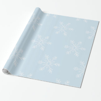 Regalo Navidades clásicos grandes copos de nieve Papel de