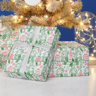 Regalo Navidades Colores brillantes Papel de ajuste