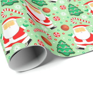 Regalo Navidades de baloncesto obsequian papel de envolvi