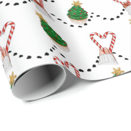 Regalo Navidades de Candy Cane Aman Envuelto Papel