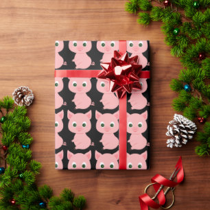 Regalo Navidades DE CERDO DE COLOR ROSA LLEVAN PAPEL