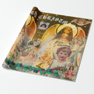 Regalo NAVIDADES DE DISEÑO ANGEL COLLAGE Papel de ajuste