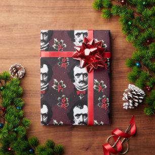 Regalo Navidades de Edgar Allan Poe envolviendo papel 2